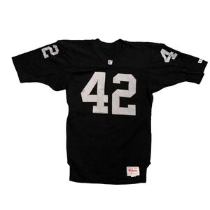 Vintage Wilson Prestige Teams NFL Jersey 42 Black Silver Lott M/L Football Large